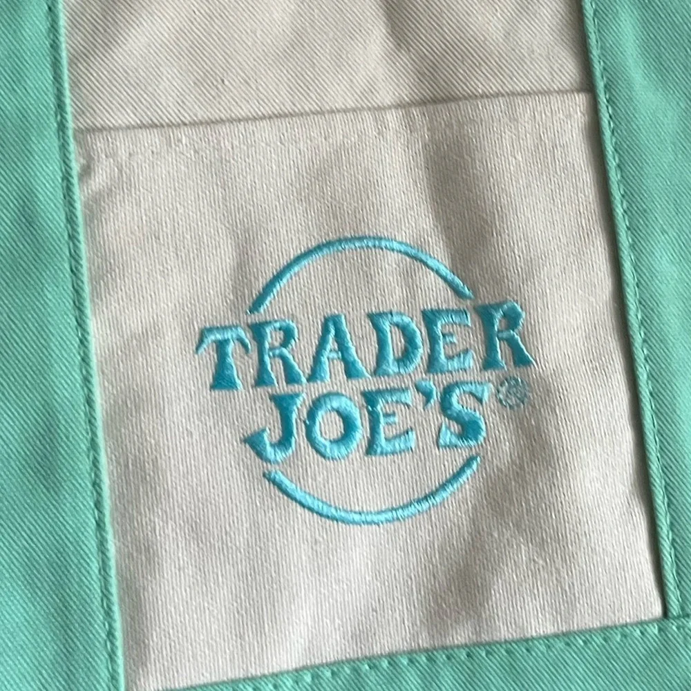 Trader Joe’s Pastel Mini Canvas Tote Bag Set, all 4, NEW